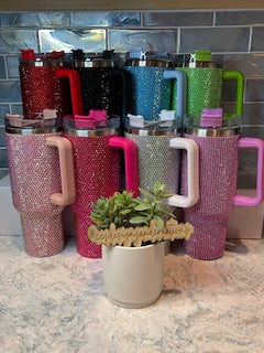 Sparkle & Sip 40oz Rhinestone Tumbler