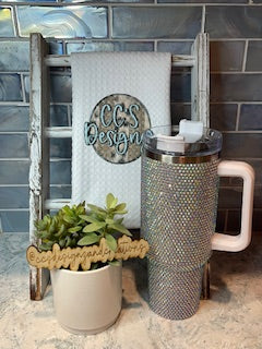 Sparkle & Sip 40oz Rhinestone Tumbler